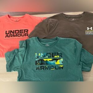 3 Boys Under Armour T-shirts Size YXL